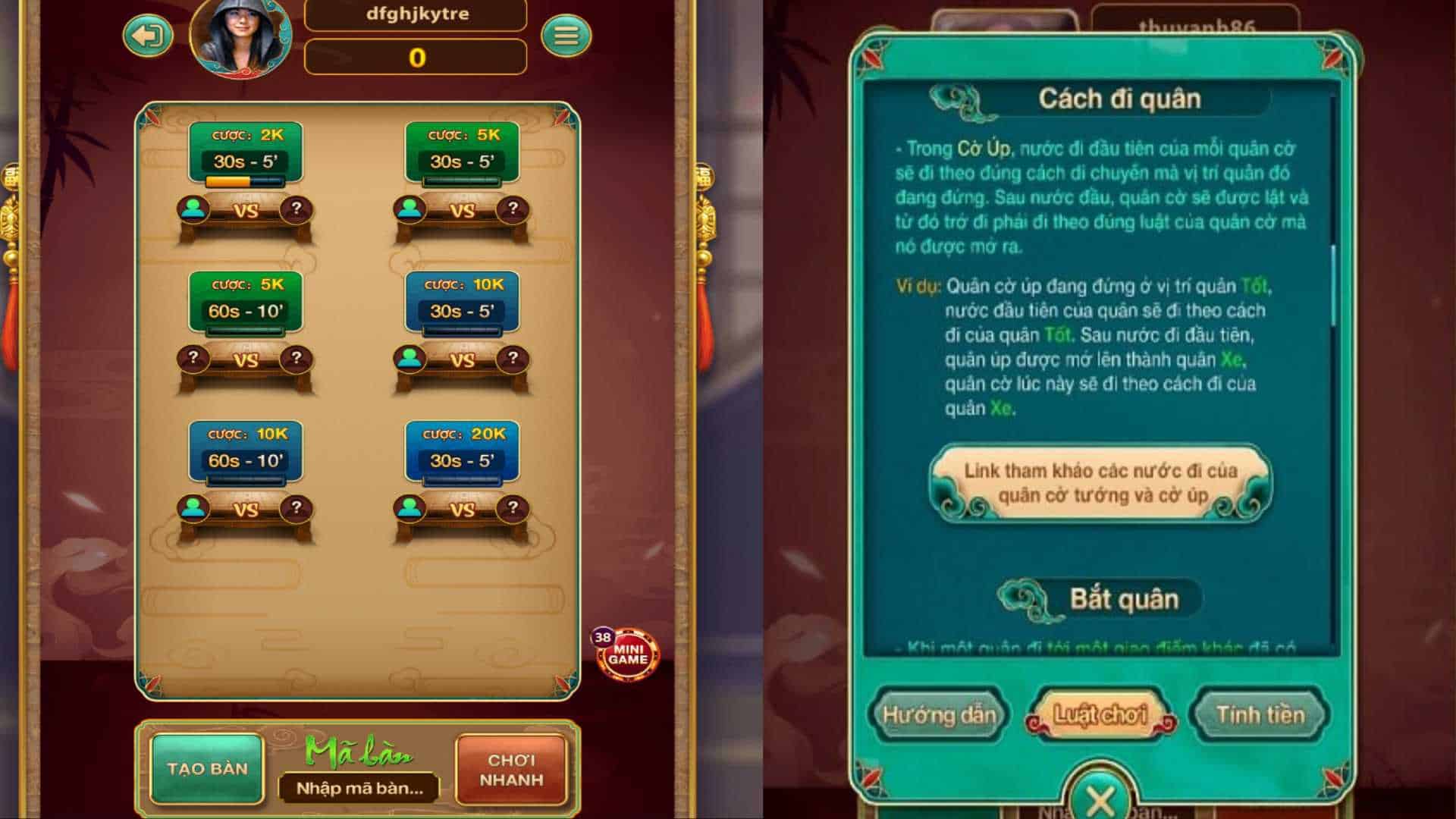 Vài nét về trò chơi đánh Cờ úp chắn