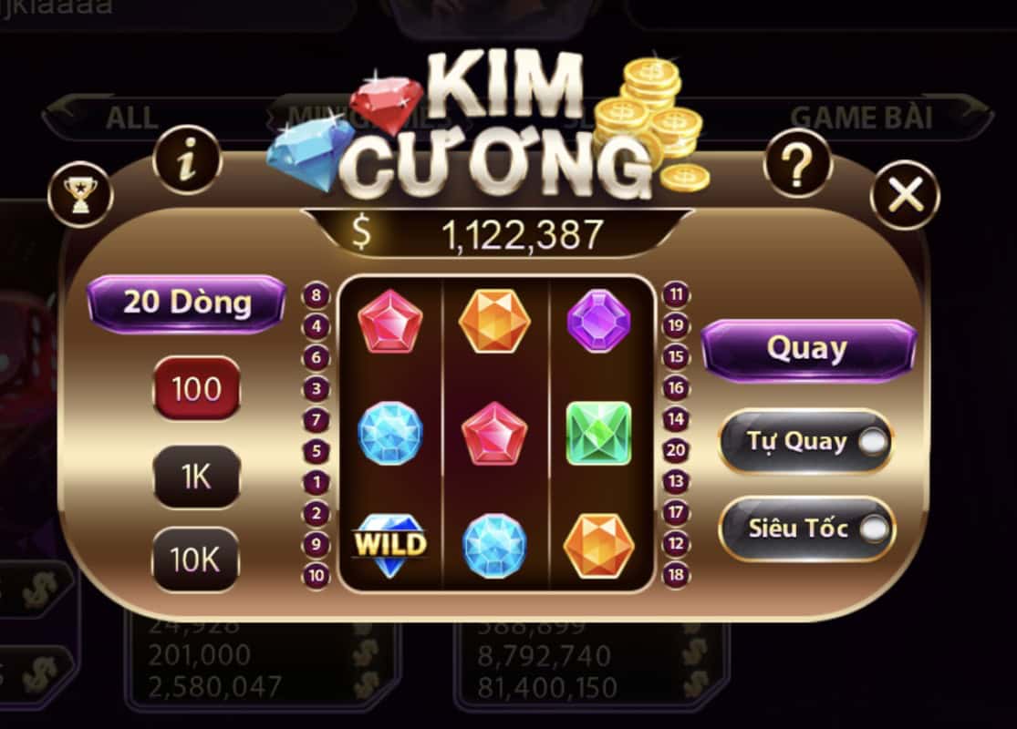 Mini game có nhiều chế độ quay