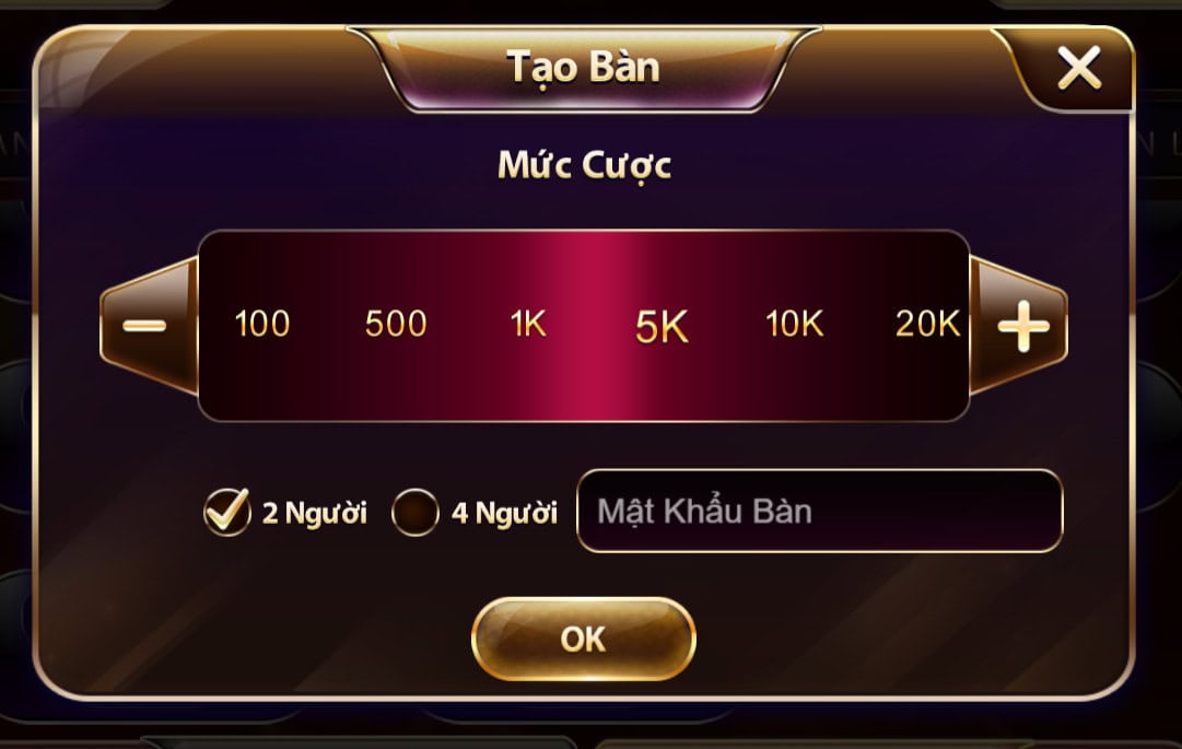 Người chơi cần lựa chọn bàn cược phù hợp với kinh nghiệm bản thân hiện tại
